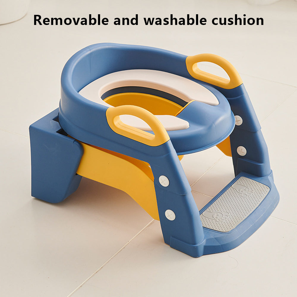 M301-BC PU Seat Cushion Foldable Toilet Baby Children Potty Training Toilet Seat with Ladder M301-BC PU Seat Cushion Foldable Toilet Baby Children Potty Training Toilet Seat with Ladder